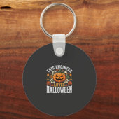 Halloween Ingenieur Pompoen Vector Sleutelhanger (Voorkant)