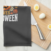 Halloween Ingenieur Pompoen Vector Theedoek (Quarter Fold)