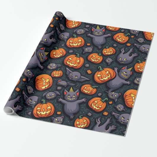 Halloween inpakpapier (Uitgerold)