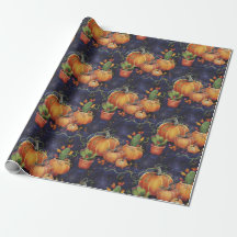 Halloween inpakpapier - Design 1