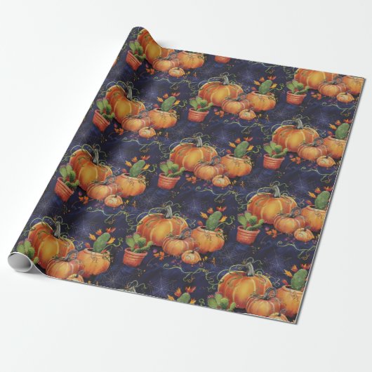 Halloween inpakpapier - Design 1 (Uitgerold)