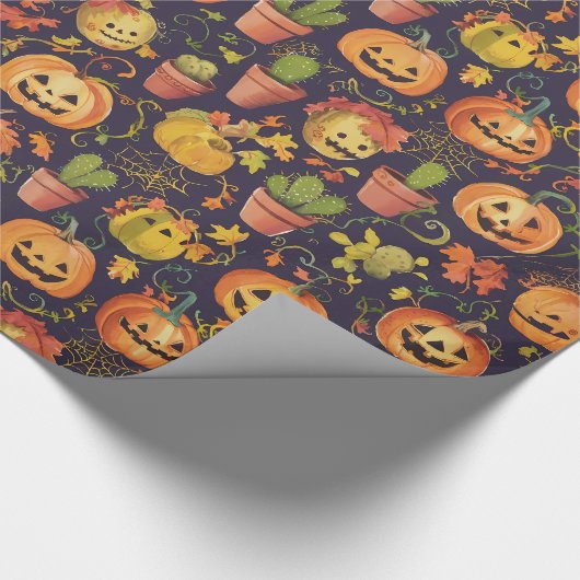 Halloween inpakpapier - Design 2 (Hoek)