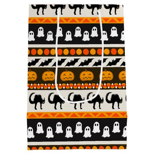 Halloween inpakpapier medium cadeauzakje (Achterkant)