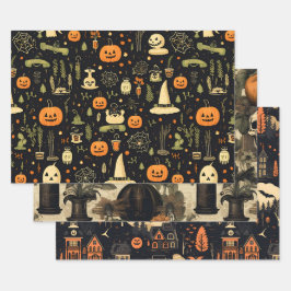 Halloween Inpakpapier Vel