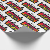 Halloween inpakpapier ( witte achtergrond ) (Hoek)