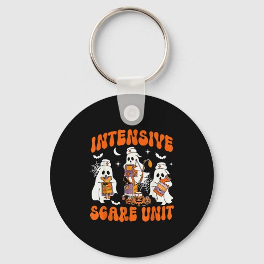 Halloween Intensive Care E Unit Ghost Nurse Icu Nu Sleutelhanger (Voorkant)