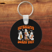 Halloween Intensive Care E Unit Ghost Nurse Icu Nu Sleutelhanger (Voorkant)