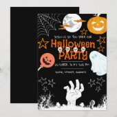 Halloween Invitation / Adult Halloween Party. Save The Date (Voorkant / Achterkant)