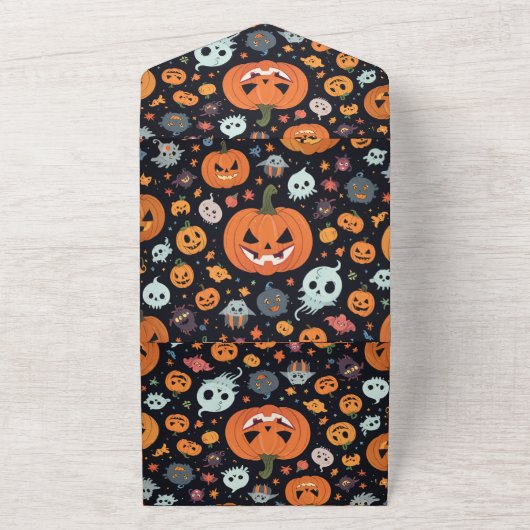 halloween Invitation All In One Uitnodiging (Buitenkant)