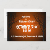 Halloween Invitation Briefkaart (Voorkant / Achterkant)