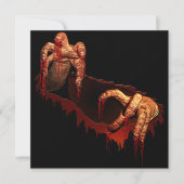 Halloween Invitation Custom Halloween Zombie Kaart (Voorkant)