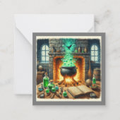 Halloween Invitation Flat Kaart Notitiekaartje (Voorkant)