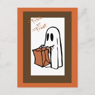 Halloween Invitation Ghost1 Briefkaart