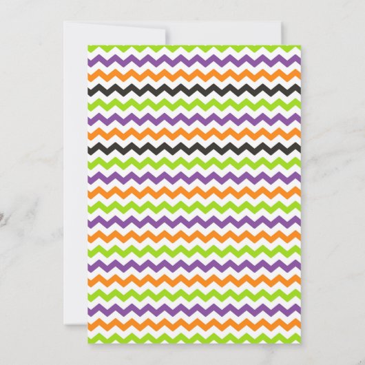 Halloween Invitation / Halloween Birthday Invite Kaart (Achterkant)