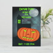 Halloween Invitation Kaart (Staand voorkant)