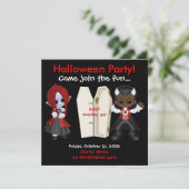 Halloween Invitation Kaart (Staand voorkant)