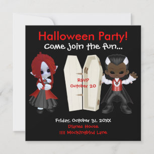 Halloween Invitation Kaart