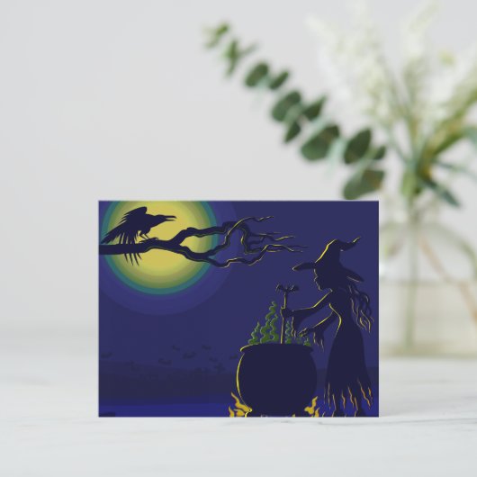 Halloween Invitation Kaart (Staand voorkant)
