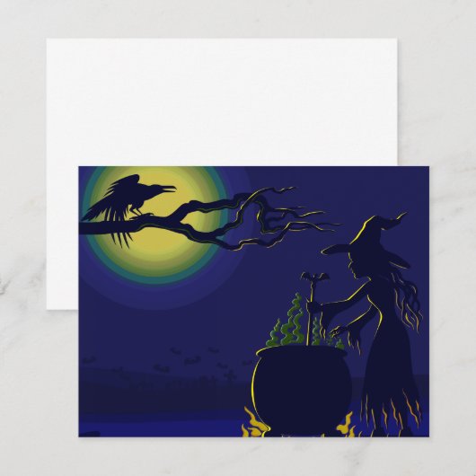 Halloween Invitation Kaart (Voorkant / Achterkant)