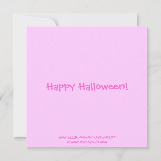 Halloween Invitation Kaart (Achterkant)