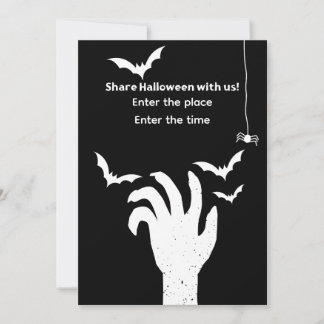 Halloween invitation kaart