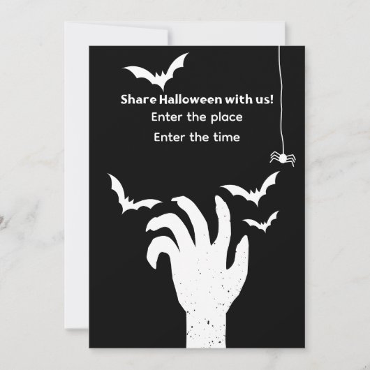 Halloween invitation kaart (Voorkant)