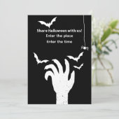 Halloween invitation kaart (Staand voorkant)