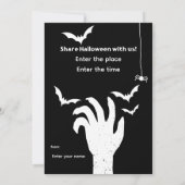 Halloween invitation kaart (Achterkant)