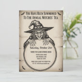 Halloween Invitation Kaart | heks (Staand voorkant)