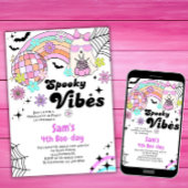 Halloween Invitation Kind Schattigee Retro Ghost V Kaart