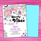 Halloween Invitation Kind Schattigee Retro Ghost V Kaart