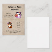 Halloween Invitation to be personalised Notitiekaartje (Voorkant / Achterkant)