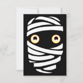 Halloween Invitations Custom Halloween Mummy Kaart (Voorkant)