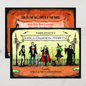 Halloween Invite - Halloween Costume Party Kaart (Voorkant / Achterkant)