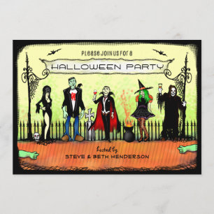Halloween Invite - Halloween Costume Party Kaart