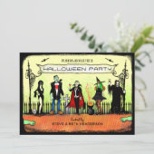 Halloween Invite - Halloween Costume Party Kaart (Staand voorkant)