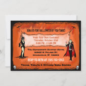Halloween Invite - Halloween Costume Party Kaart (Achterkant)