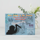 Halloween Invite Kaart (Staand voorkant)