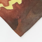 Halloween Irish Red Setter met pompoenen eng Fleece Deken (Hoek)