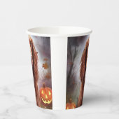Halloween Irish Red Setter met pompoenen eng Papieren Bekers (Links)