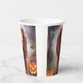 Halloween Irish Red Setter met pompoenen eng Papieren Bekers (Rechts)