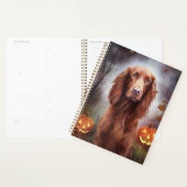 Halloween Irish Red Setter met pompoenen eng Planner (Display)