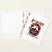 Halloween Is Better Alpaca Oranje Schedels Spinnen Planner (Display)