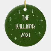  "Halloween is better" Fungerend kerstfeest Keramisch Ornament (Achterkant)