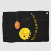 Halloween is cool golfhanddoek (Horizontaal)