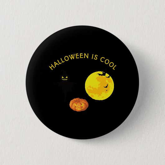 Halloween is cool ronde button 5,7 cm (Voorkant)