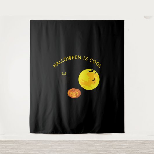 Halloween is cool wandkleed (Voorkant)