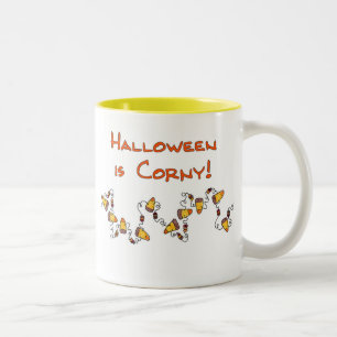 Halloween is Corny Tweekleurige Koffiemok