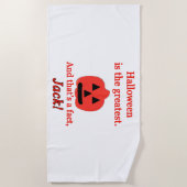 Halloween is de grootste strandlaken (Voorkant)