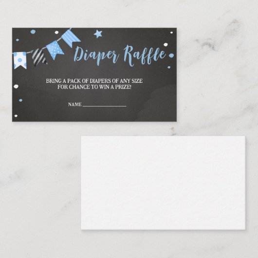 Halloween Is Een Boo-y Baby shower Luier Raffle Informatiekaartje (Voorkant / Achterkant)